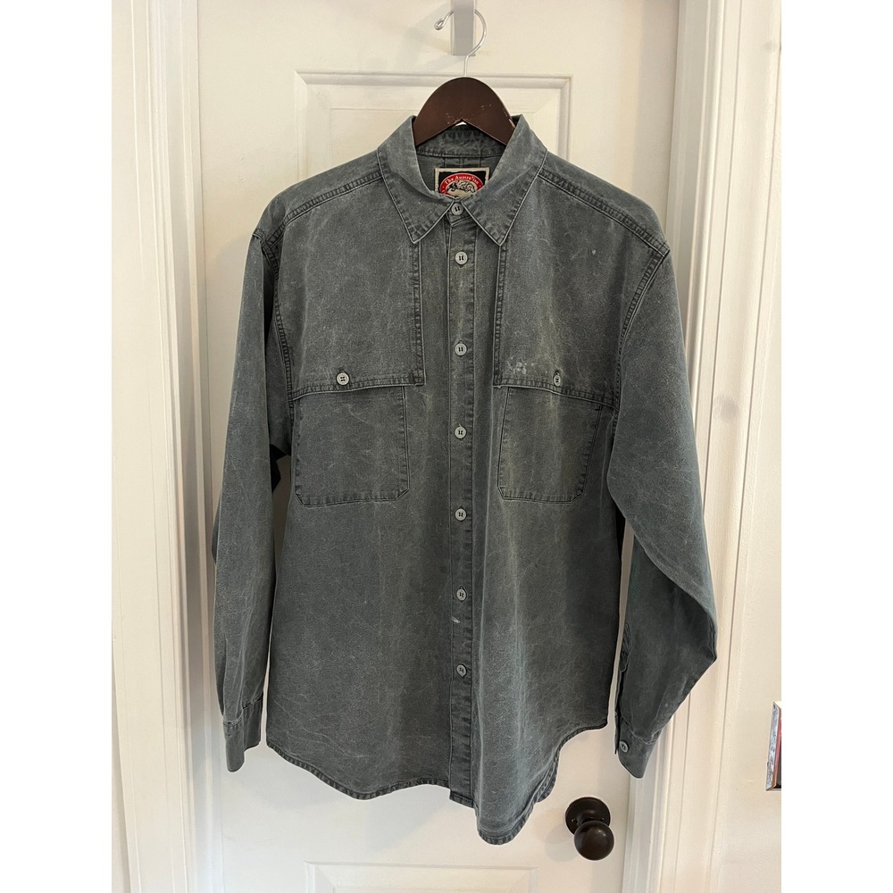 Vintage 1990s Australian Outback Collection Made in Canada Mineral Wash Shirt